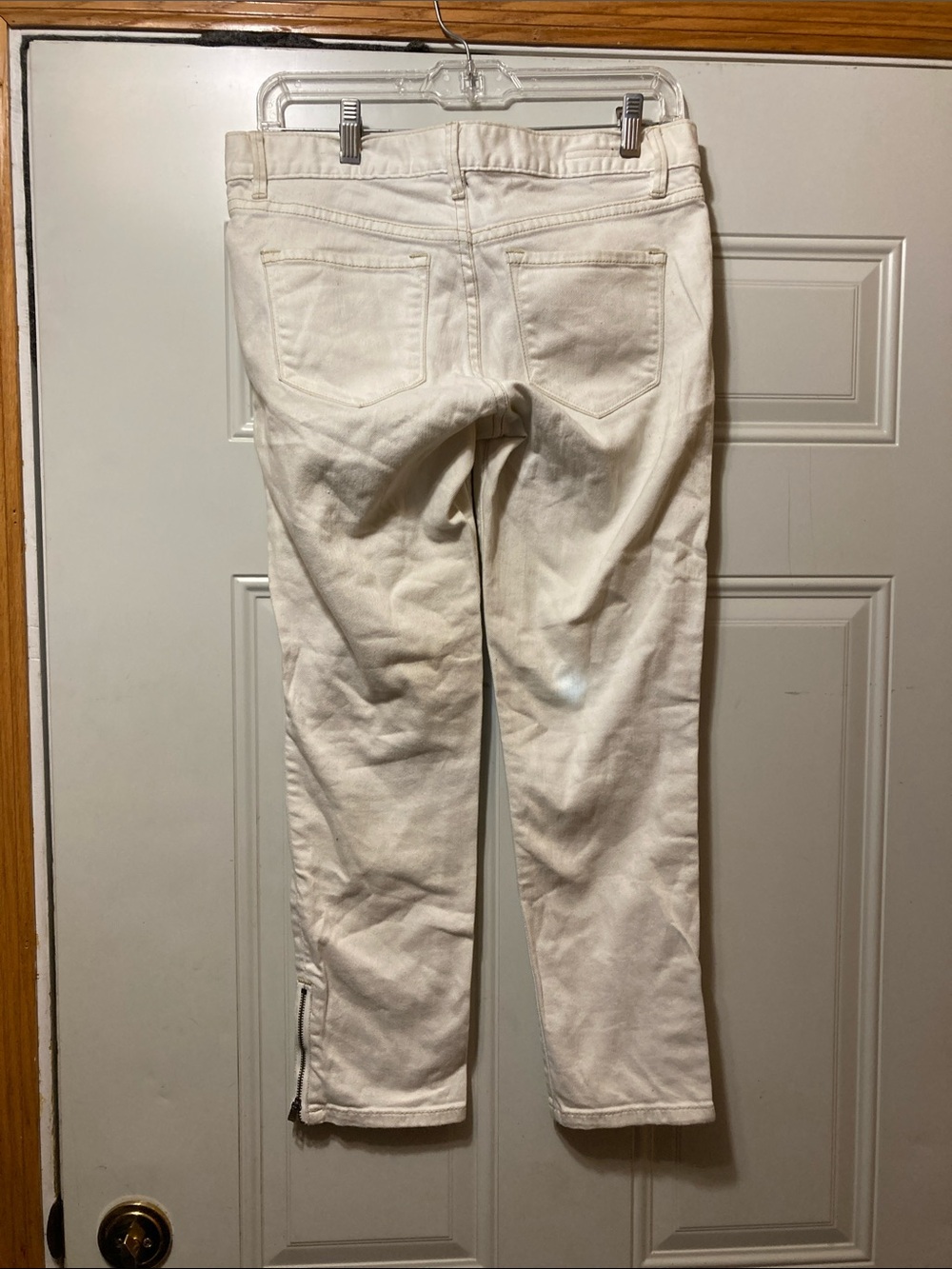 Women's White Slim Crop Jeans‎ 28